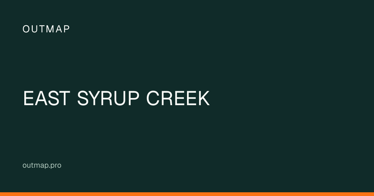 Map of EAST SYRUP CREEK