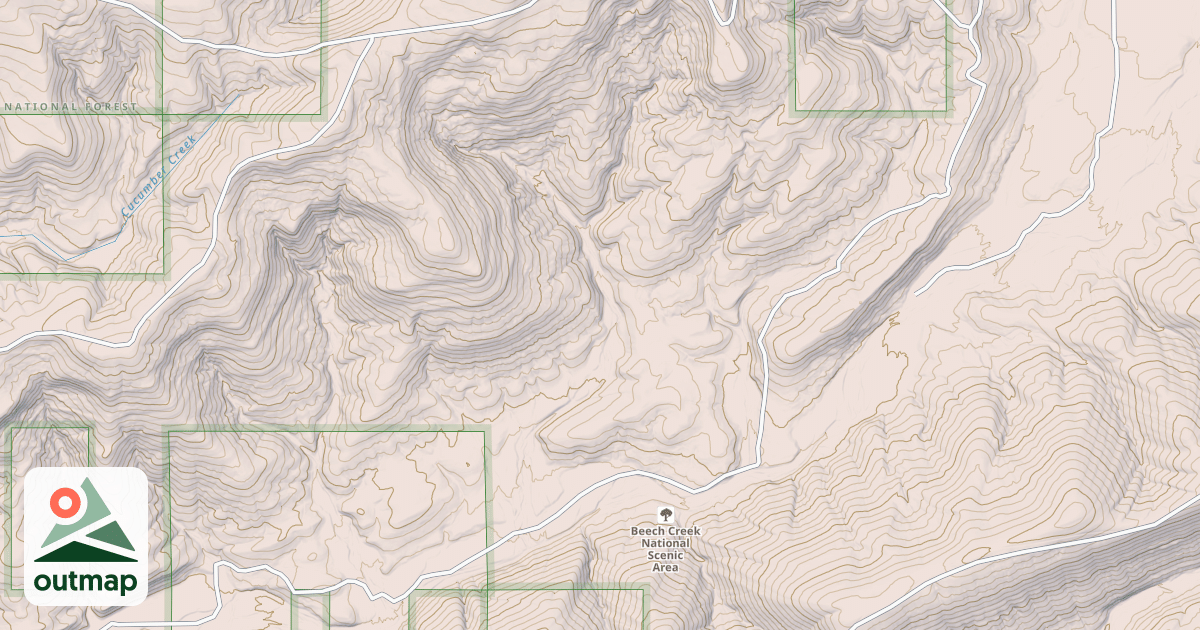 Map of BEECH CREEK
