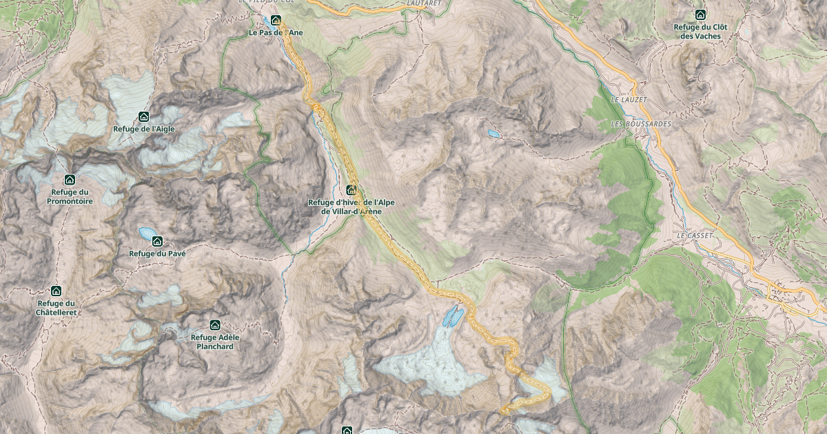 Map preview of Les Agneaux — Pied du Col