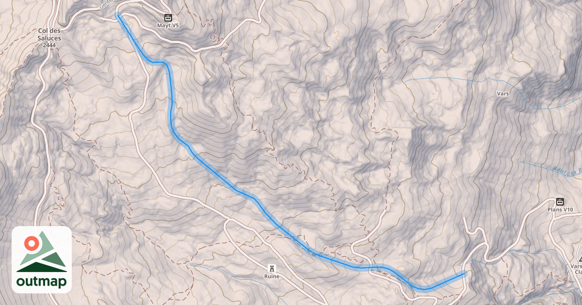 Map of Les Cabrettes