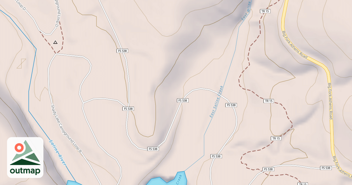 Map of SHADY LAKE SANITARY LOOP