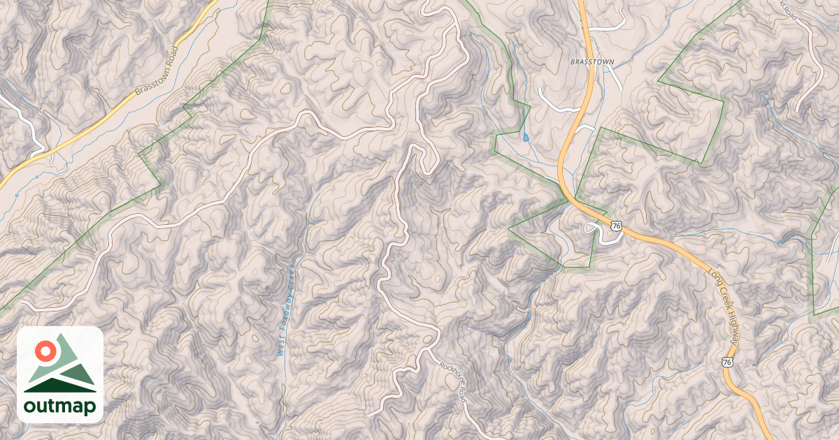 Map of BIMBO MOUNTAIN
