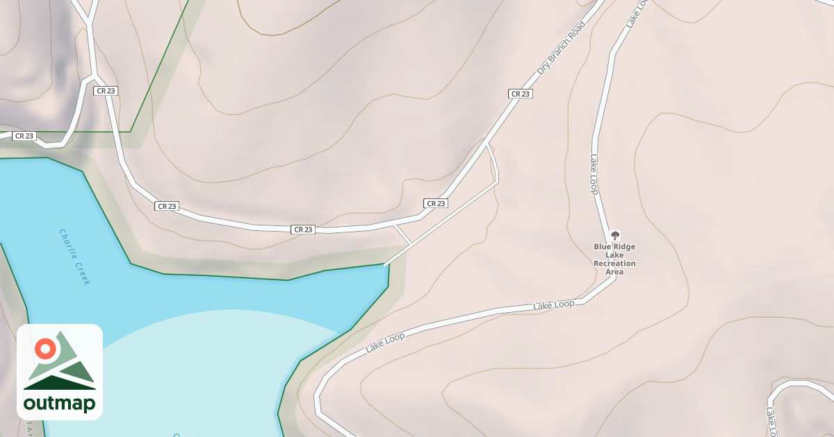 Map of LAKE BLUE RIDGE BOATRAMP
