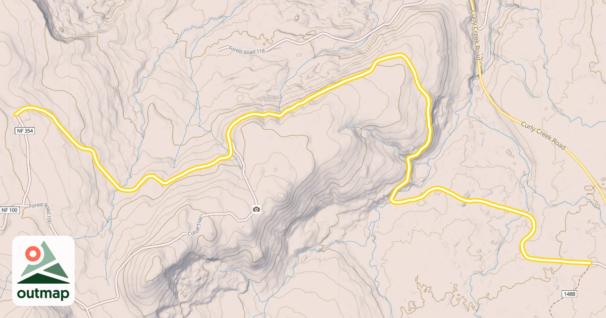 Map of Forest Road 3050