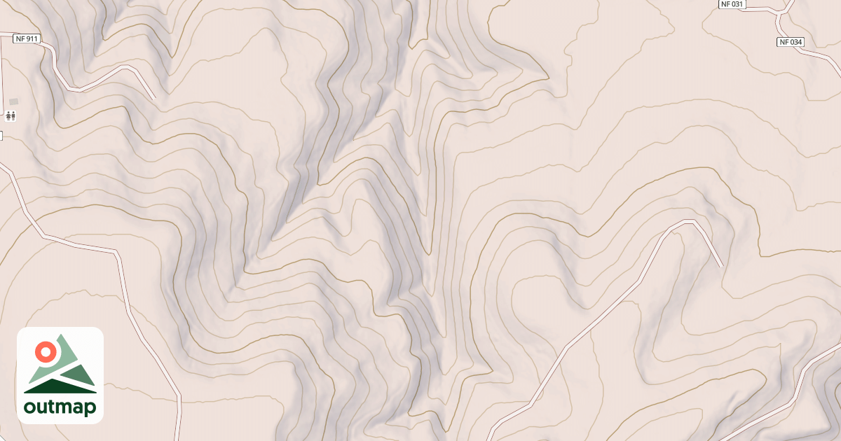 Map of USFS Motor Vehicle Use Map Trails 18009