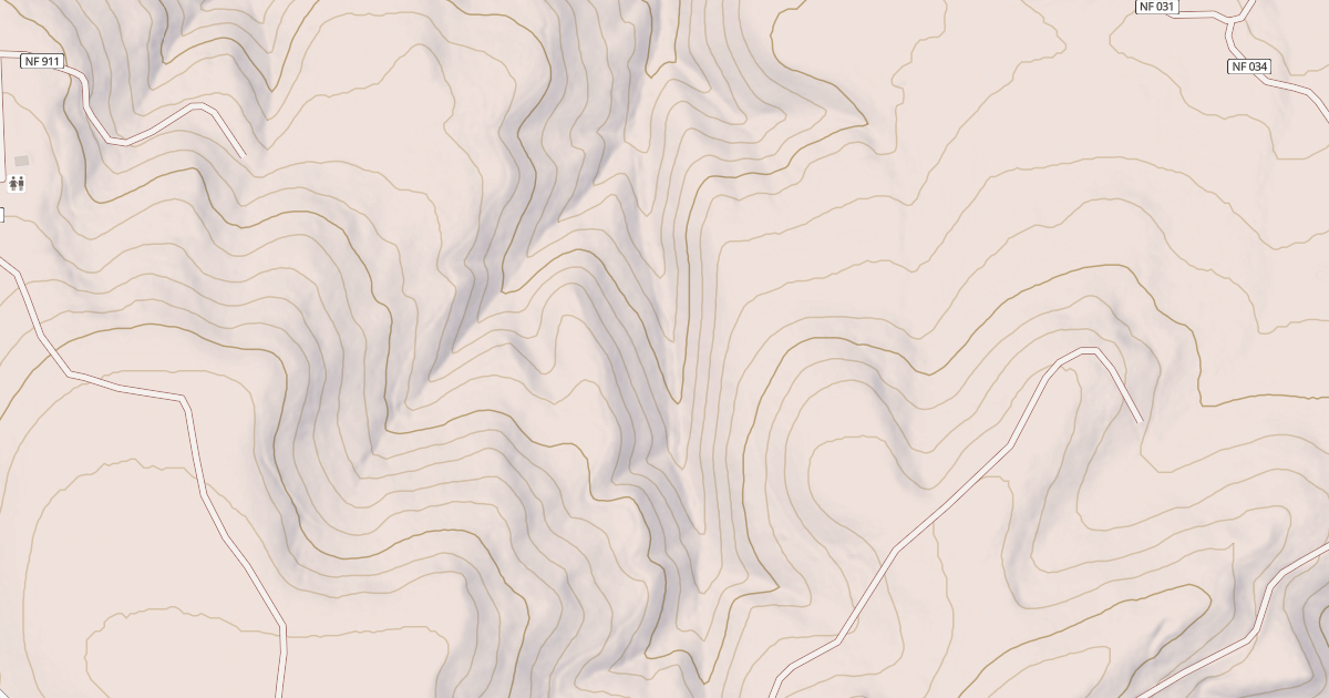 Map preview of USFS Motor Vehicle Use Map Trails 18009