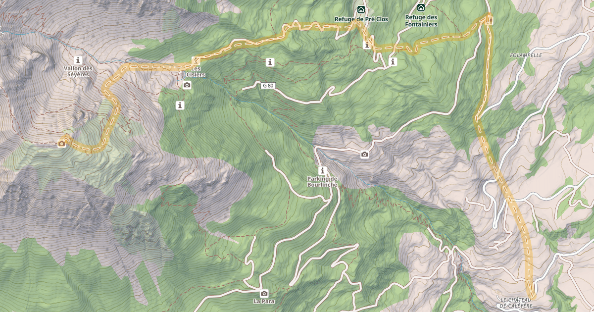 Map preview of Mont Guillaume — Château-de-Caléyère