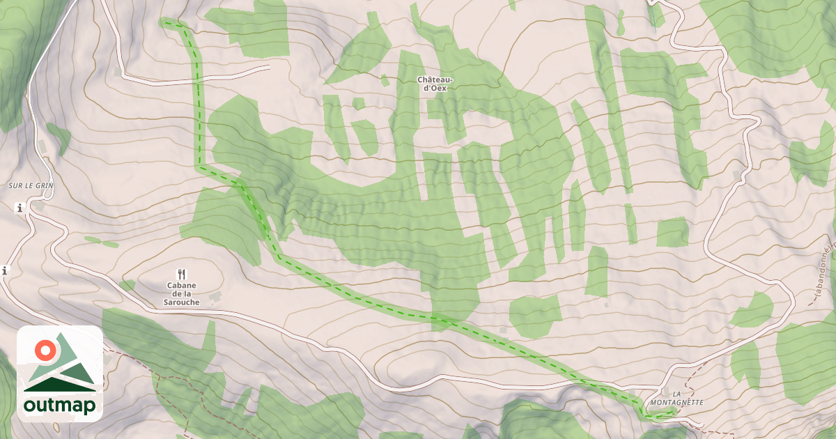 Map of (abandonné) piste 99