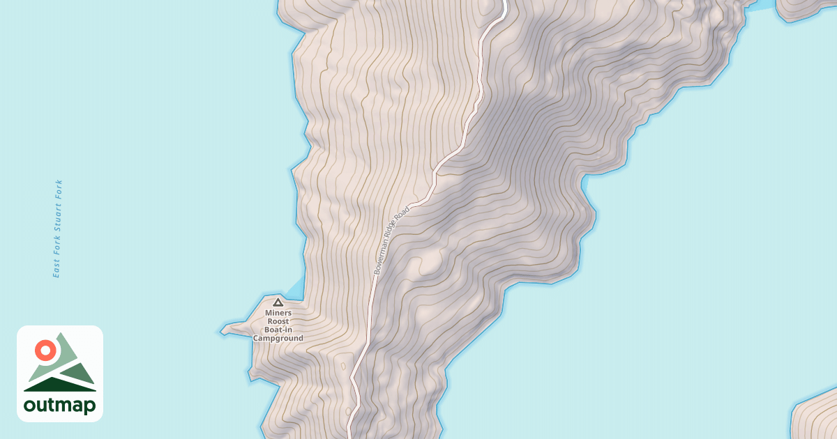 Map of BOWERMAN RIDGE