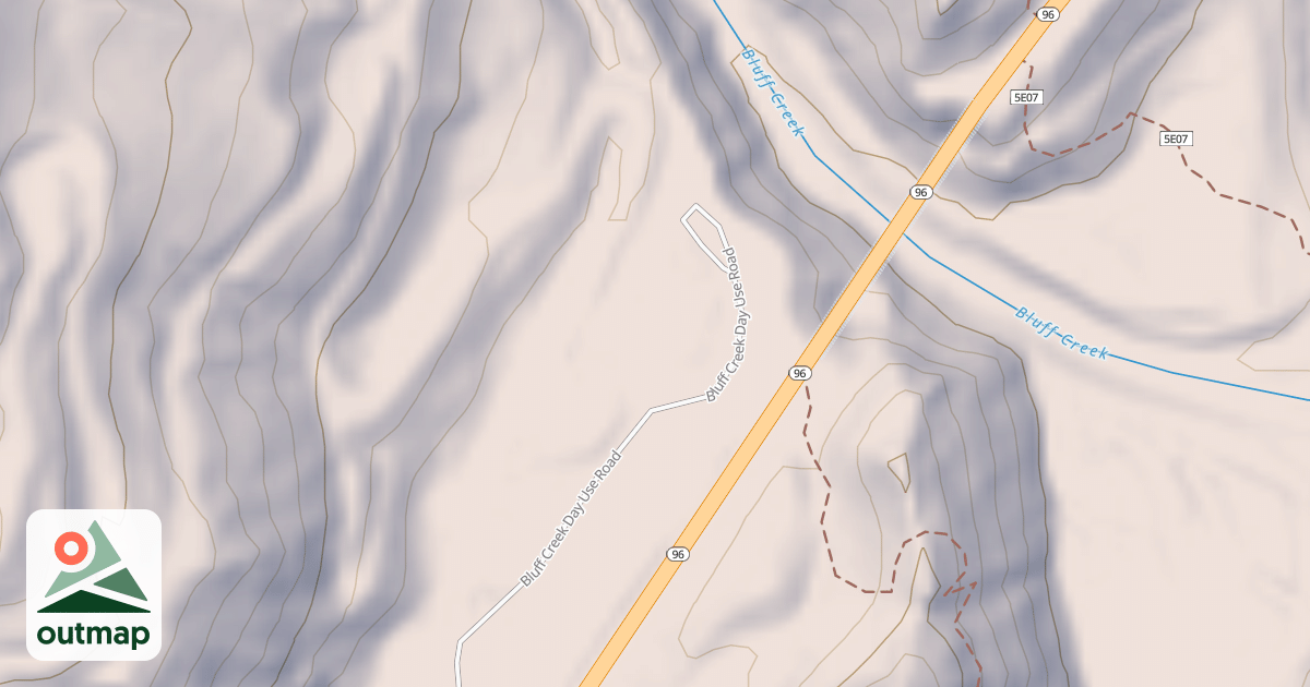 Map of BLUFF CREEK DAY USE