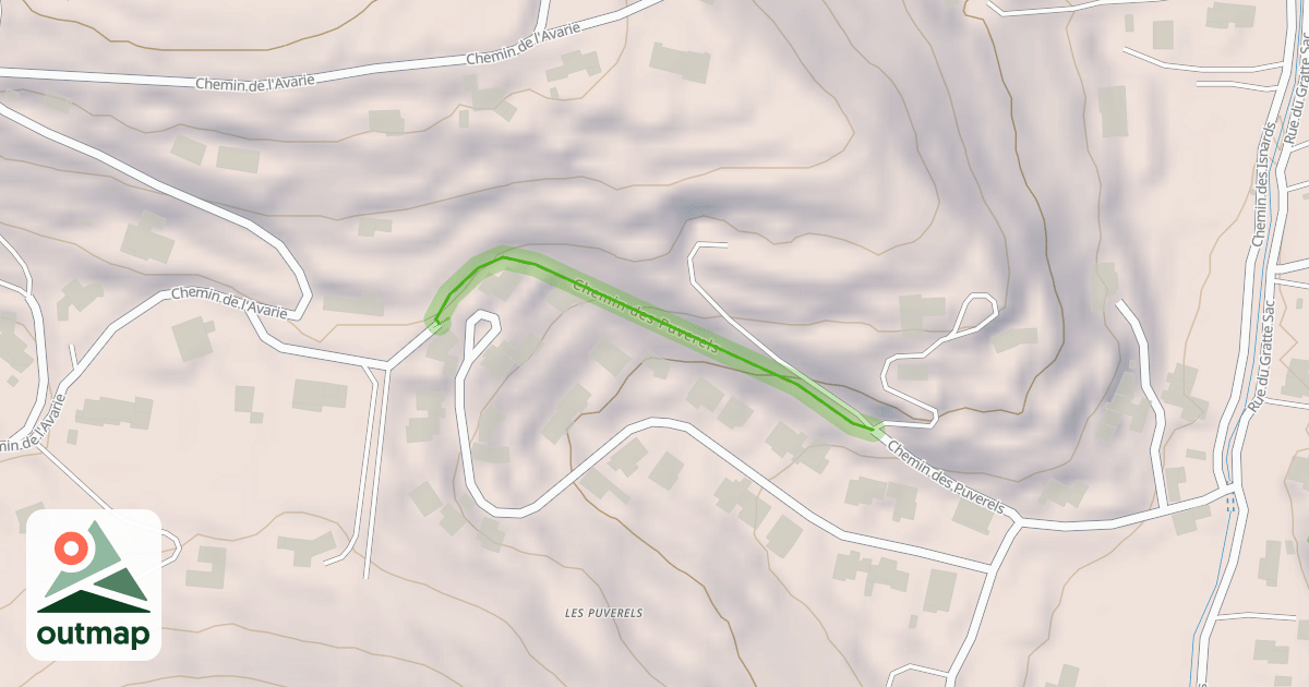 Map of Chemin des Puverels