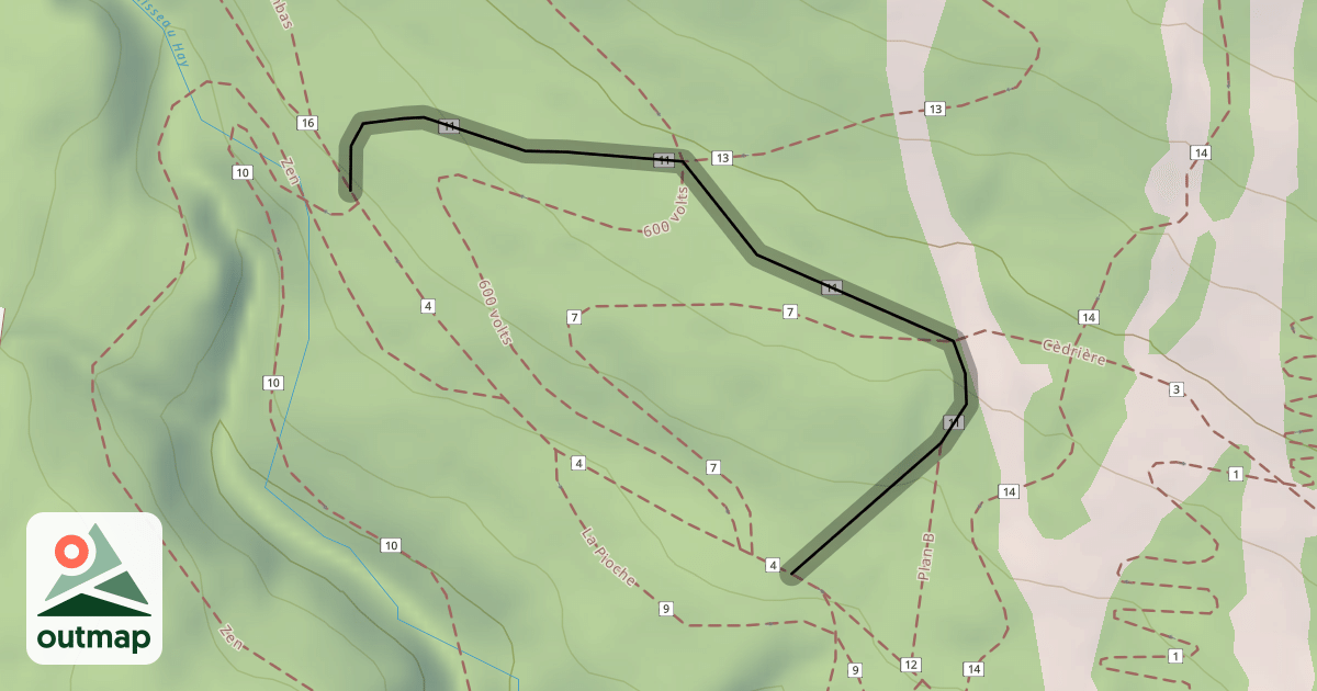 Map of Trail à Frank