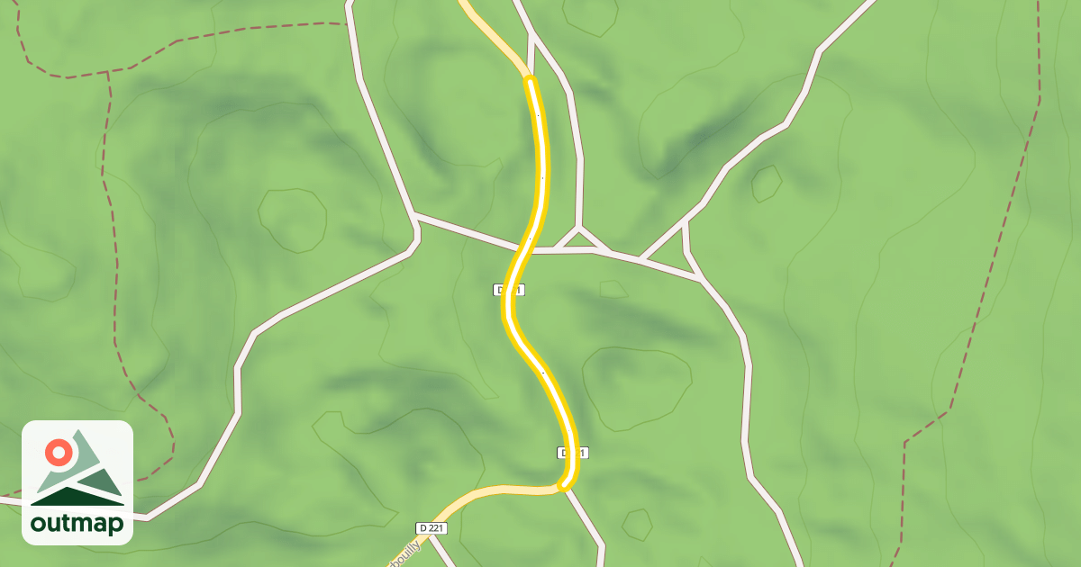 Map of Route d'Herbouilly
