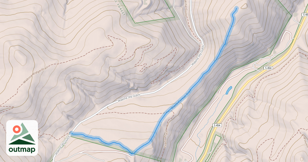 Map of Black Forest Trail