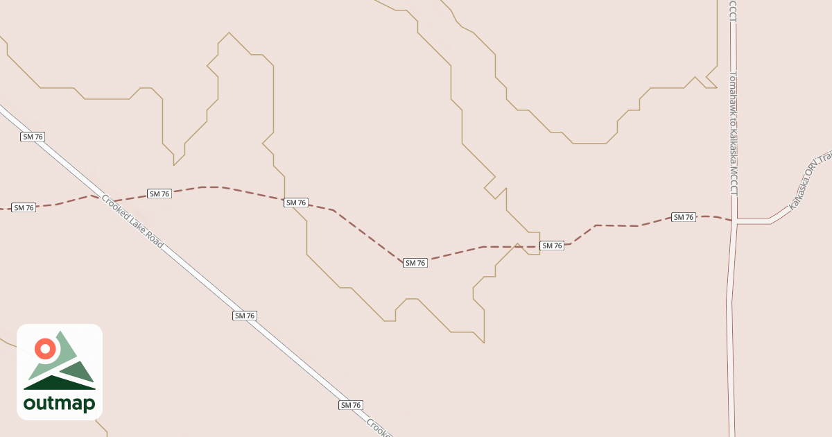 Map of Kalkaska Trail