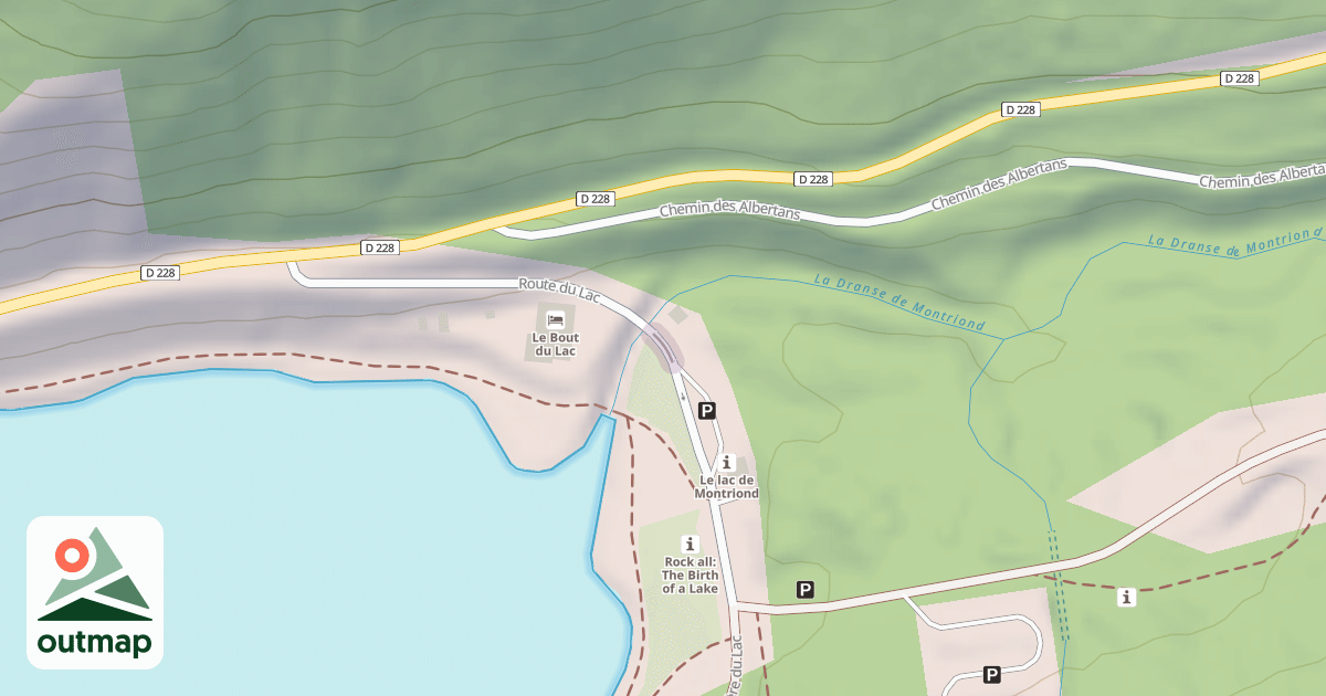 Map of Route Forestière du Lac