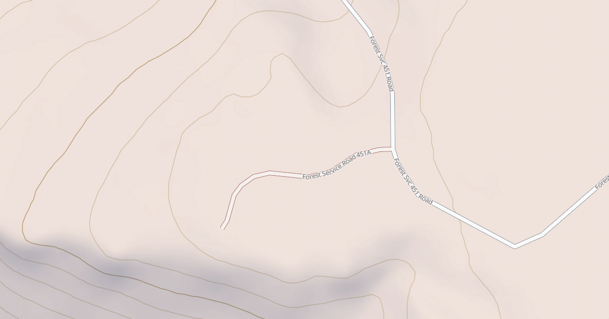 Map preview of USFS National Forest System Roads {530D76D7-63A4-495C-9E98-440E30775D30}