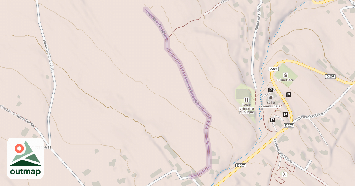 Map of Chemin du Bataillard