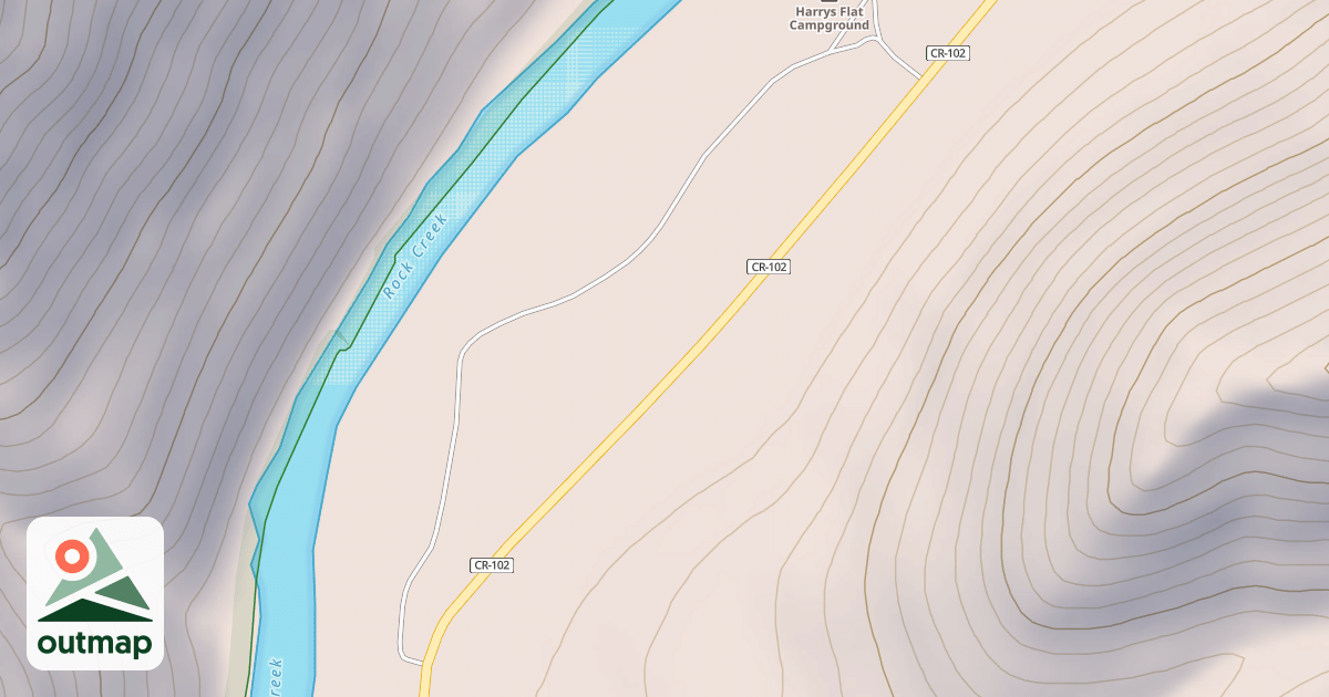 Map of HARRY FLAT CAMP