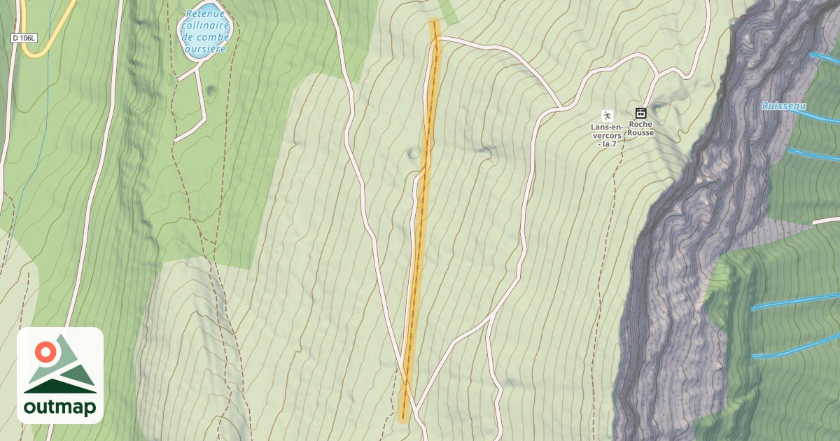 Map of Coq de Bruyère