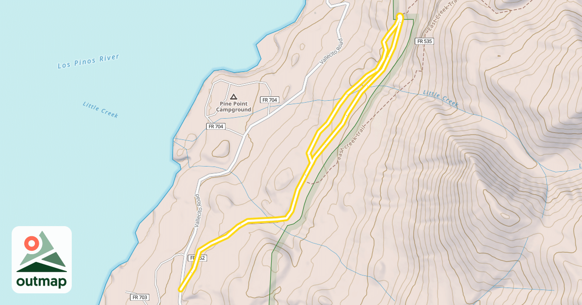 Map of East Creek