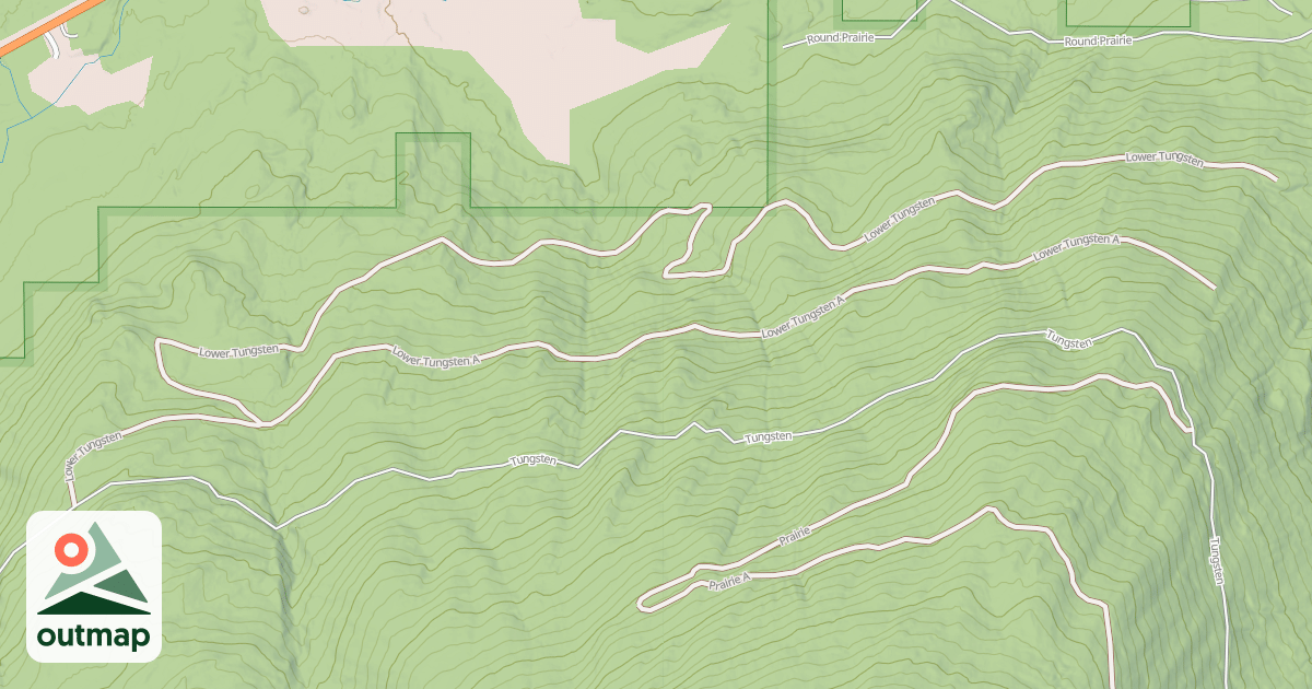 Map of LOWER TUNGSTEN