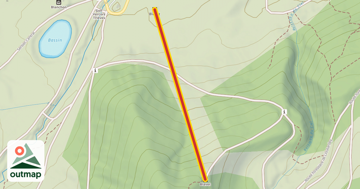 Map of Blavet