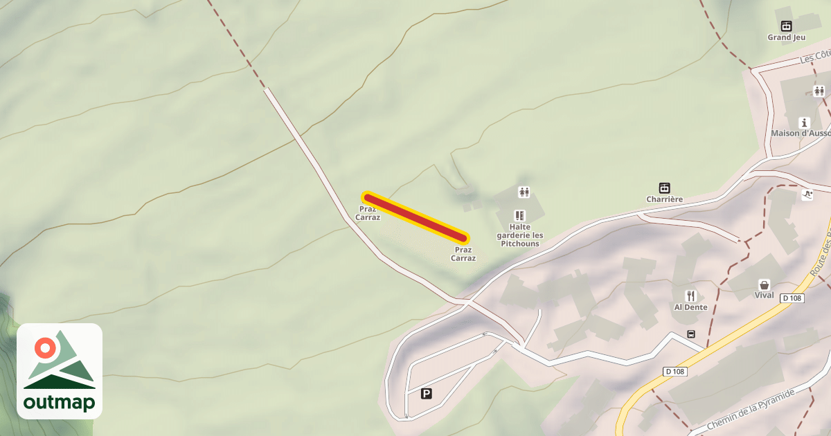 Map of Praz Carraz