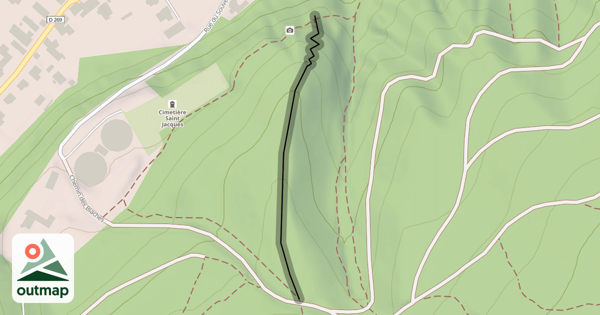 Map of Cretes Du Temple