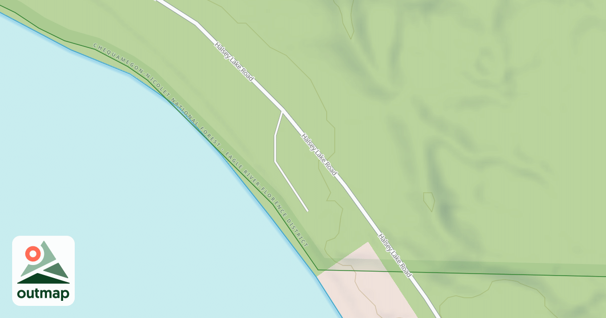 Map of HALSEY LAKE BOAT LANDING ROAD