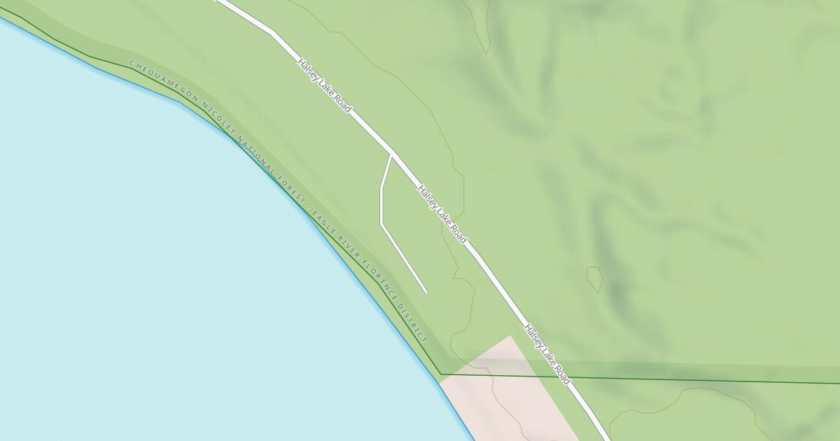 Map preview of HALSEY LAKE BOAT LANDING ROAD