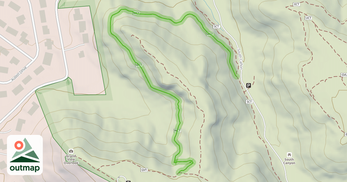 Map of West Cheyenne Trail
