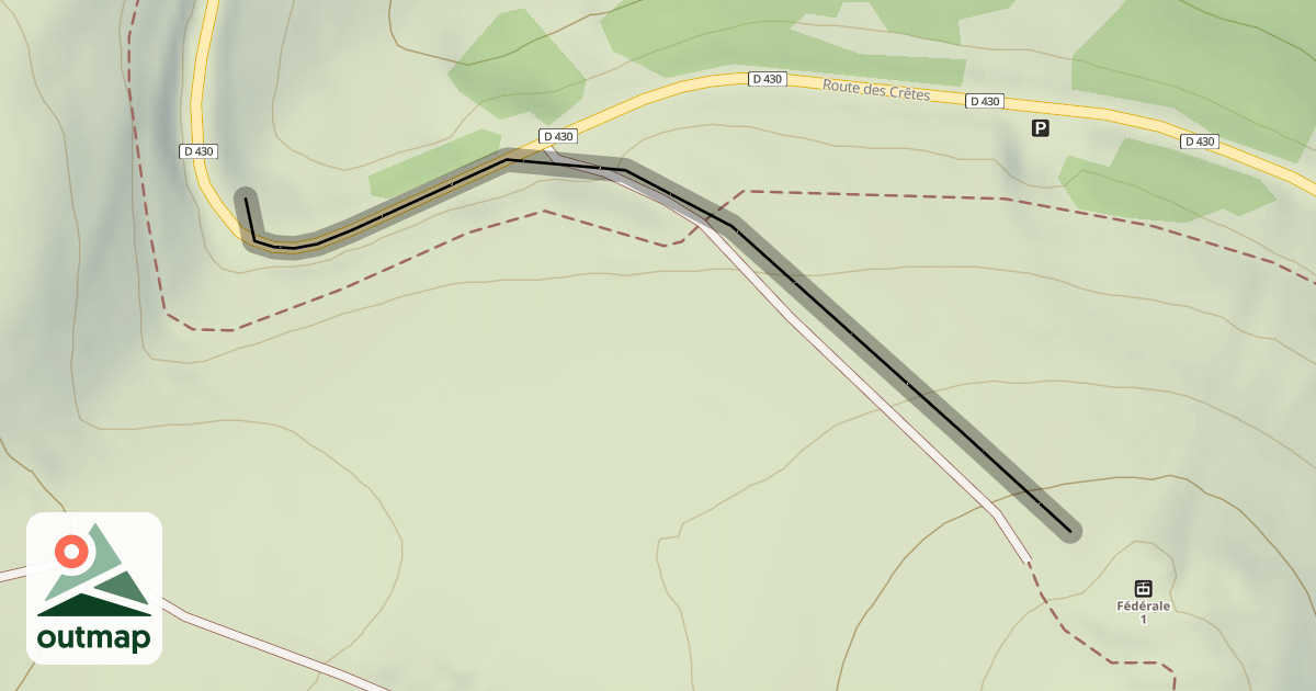 Map of Les Crêtes