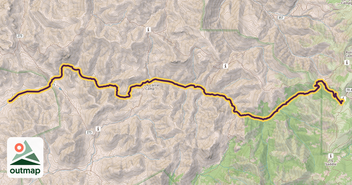 Map of Rock Creek Trail #259