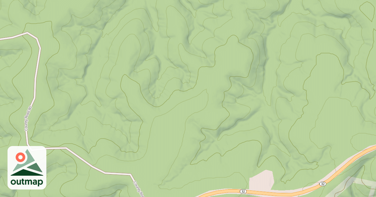 Map of BEASLEY HOLLOW SPUR A