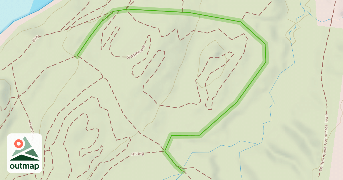 Map of Hiking