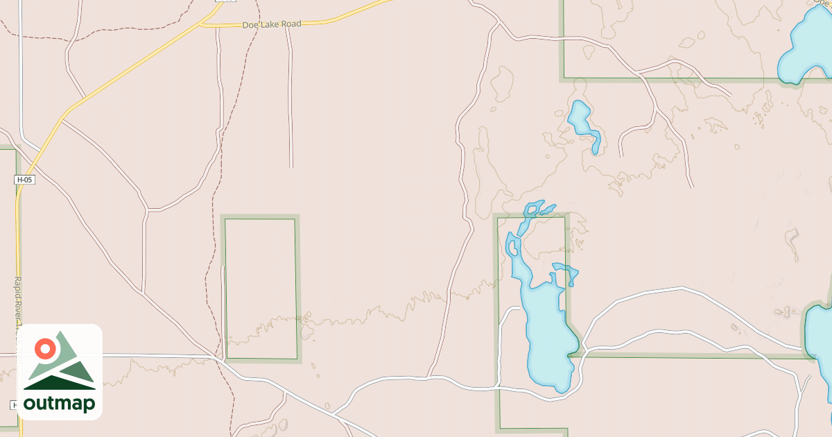 Map of PAQUETTE LAKE