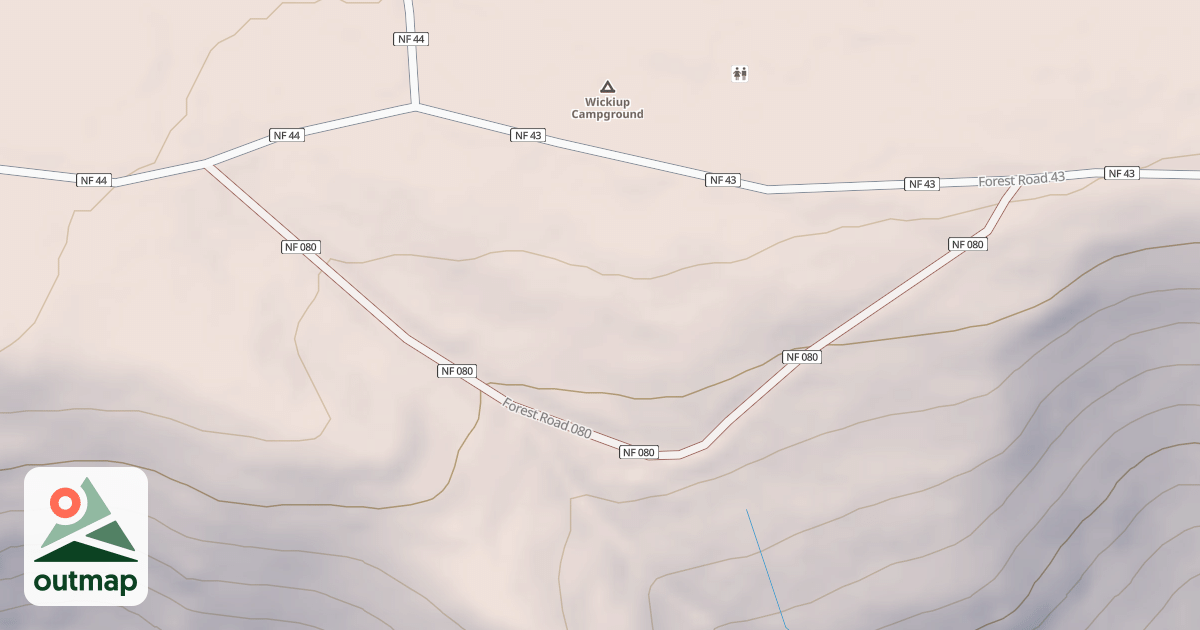 Map of WICKIUP SPRING