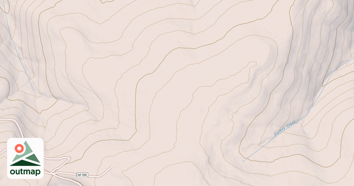 Map of BIG TURKEY TAIL