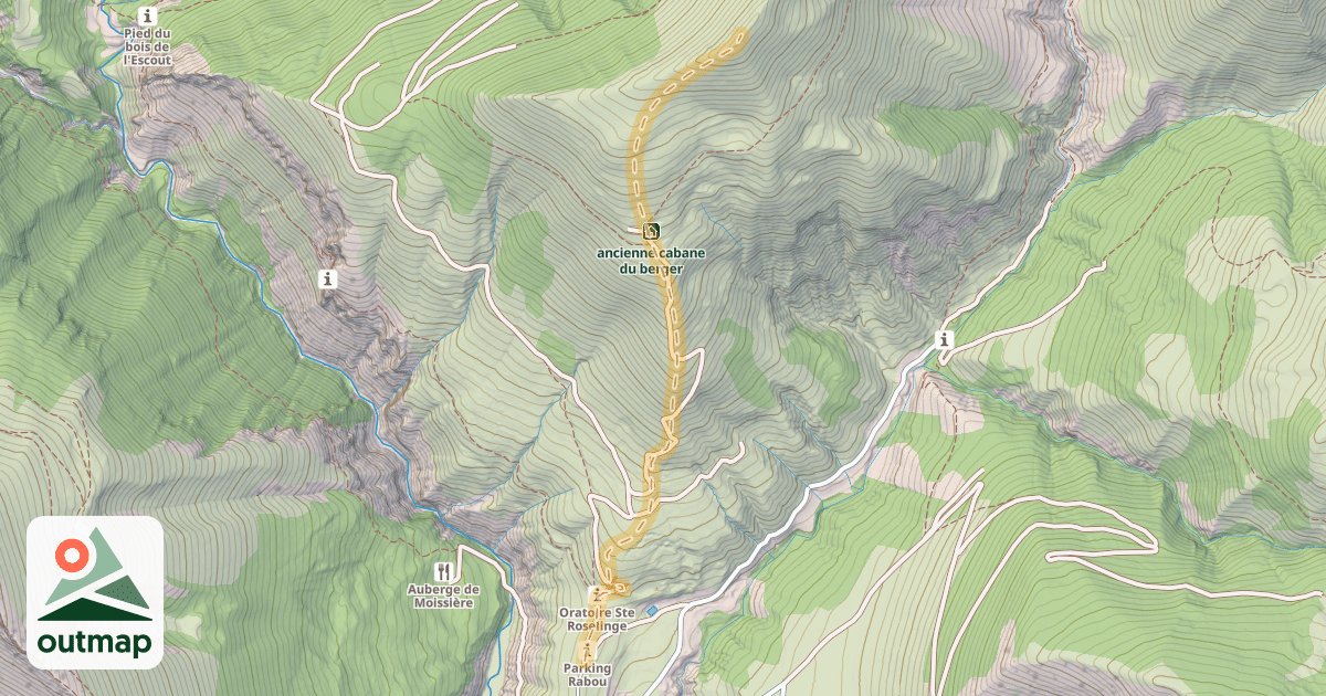 Map of Le Puy — Rabou