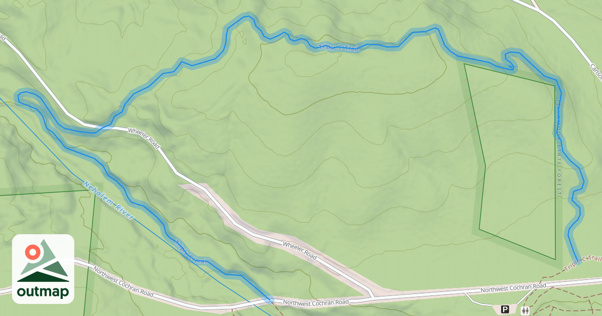 Map of Triple C Trail