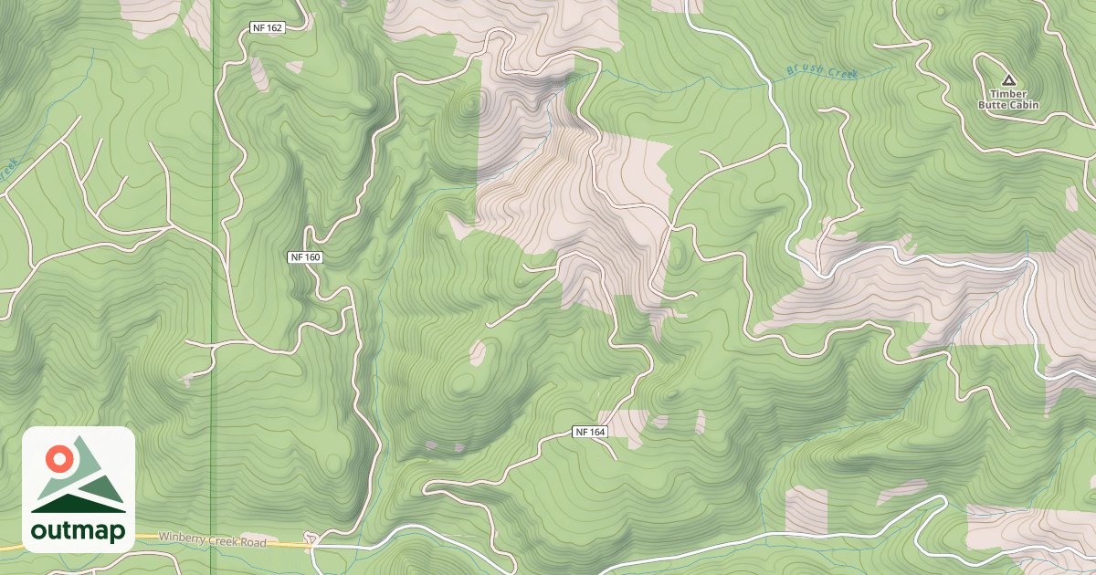 Map of BRUSH CREEK