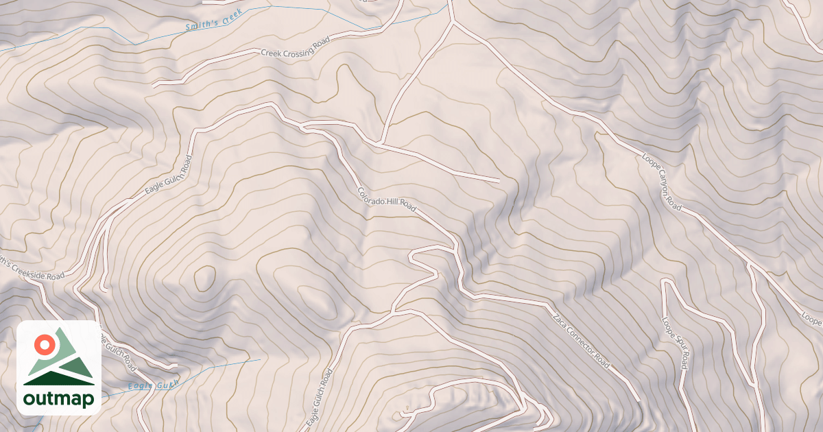 Map of COLORADO HILL ROAD