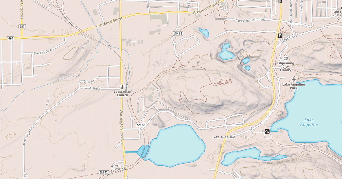 Map preview of Iron Ore Heritage Trail