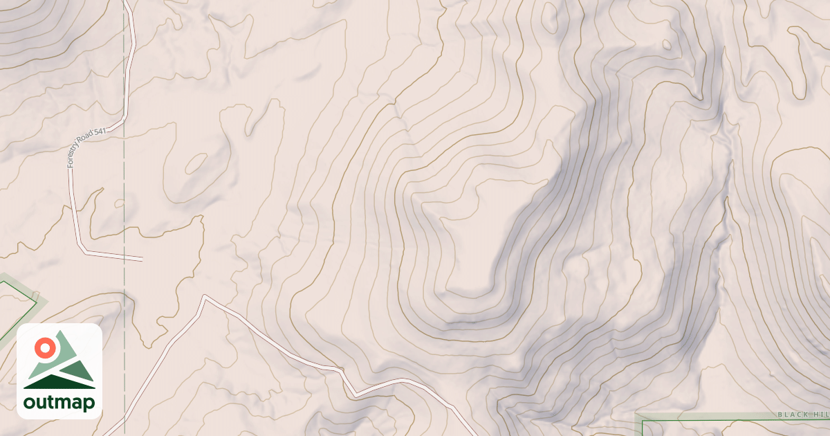 Map of USFS Motor Vehicle Use Map Trails 1710