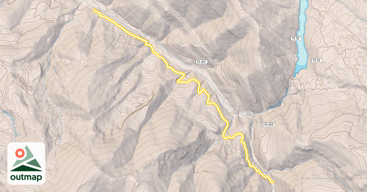 Map of Bozeman Creek Trail