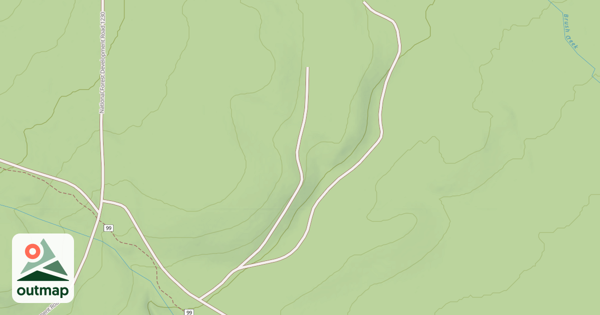 Map of USFS Motor Vehicle Use Map Roads {10F68DB9-3C55-449B-9B56-832E490468D7}