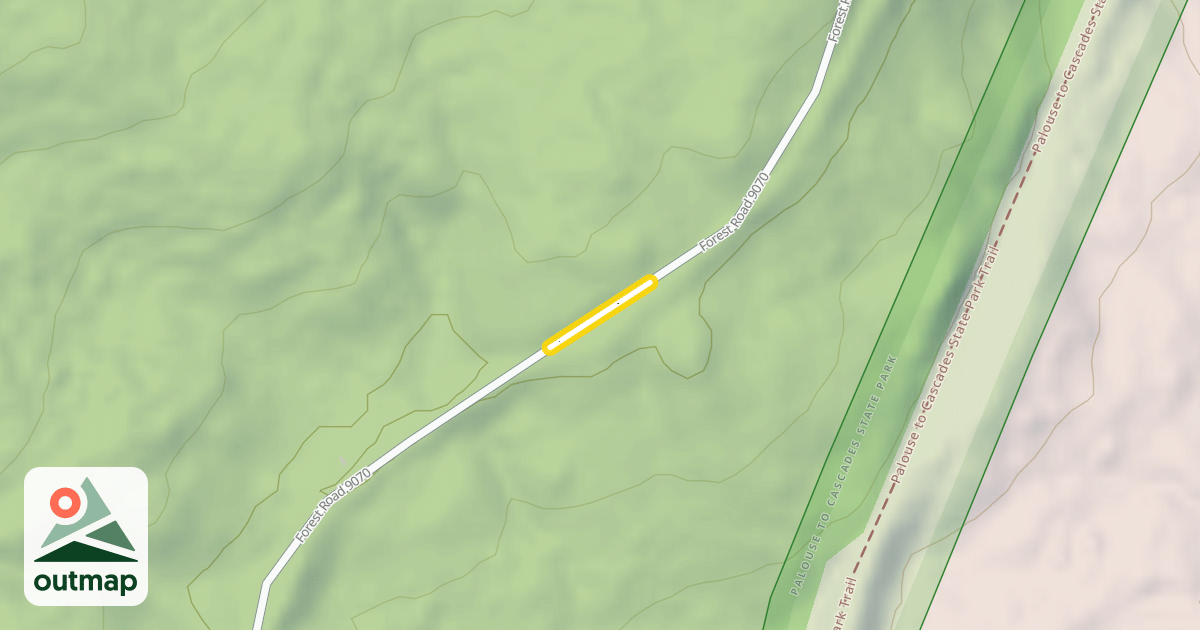 Map of Forest Road 9070