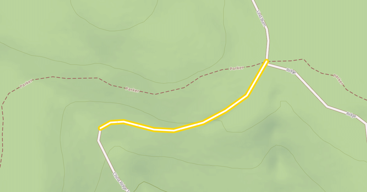 Map preview of China Ridge Trail