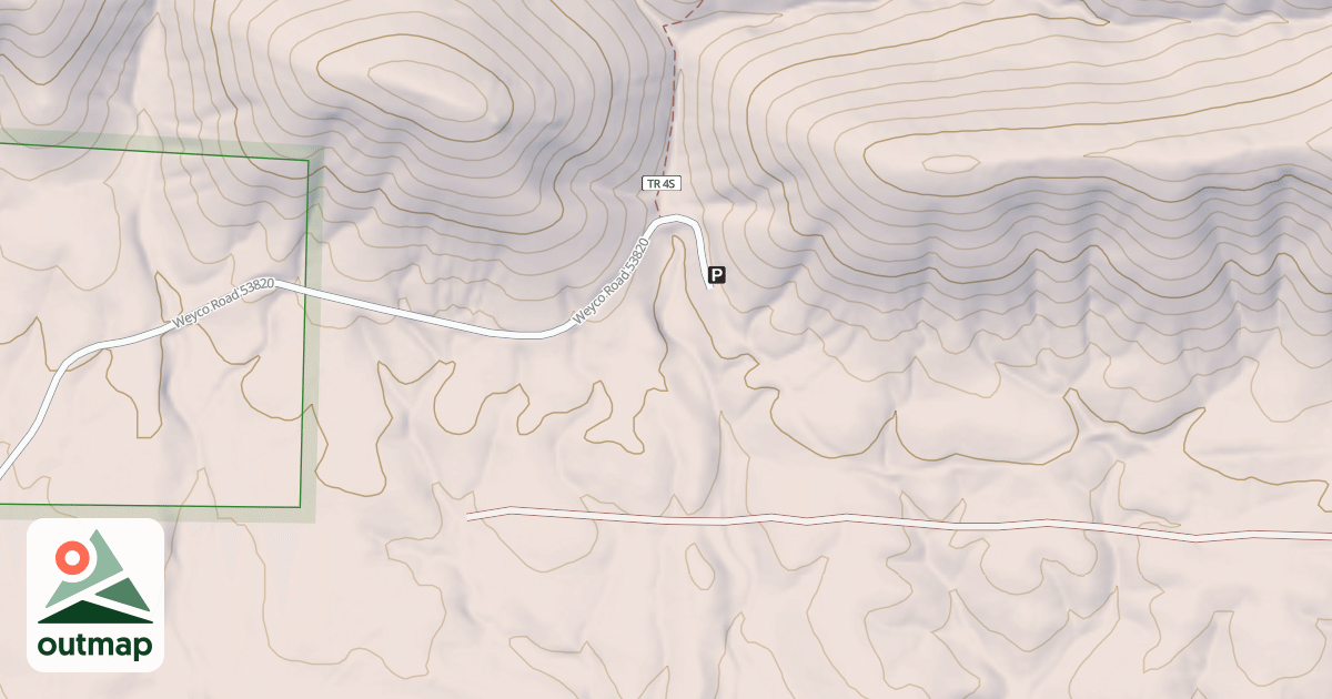 Map of ROUND TOP